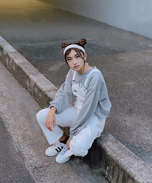 PINKHUNT（ピンクハント）の「PINKHUNT サロペット 5842K（サロペット/オーバーオール・キッズ・ブラウン/ホワイト/ノンウォッシュ・160cm/130cm/120cm/140cm/150cm）」の17枚目の写真