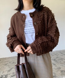 LIAN | モヘアタッチループニットカーディガン(カーディガン/ボレロ)