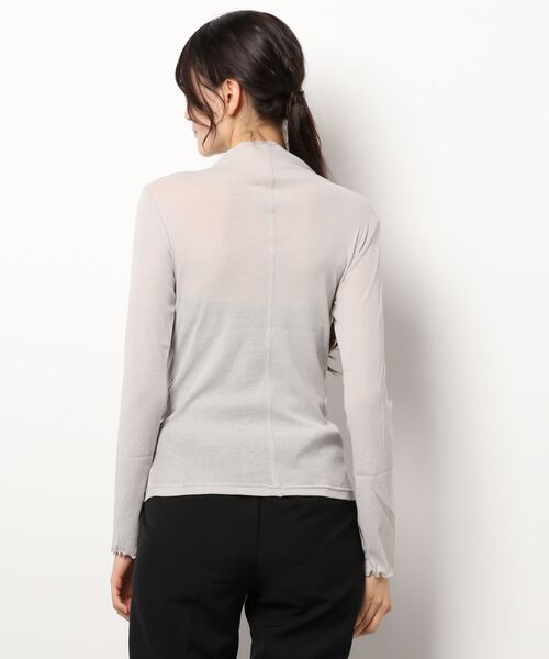 DouDou(ドゥドゥ)の「シアータートル(Tシャツ/カットソー・レディース・オフホワイト/ライトグレー/チャコールグレー/ブラック・FREE)」の5枚目の写真