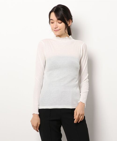 DouDou(ドゥドゥ)の「シアータートル(Tシャツ/カットソー・レディース・オフホワイト/ライトグレー/チャコールグレー/ブラック・FREE)」の8枚目の写真