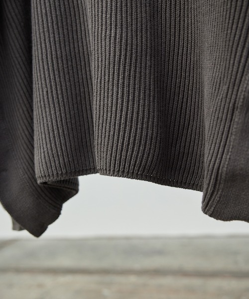 LIDNM(リドム)の「OVERSIZED 7G AZE KNIT(ニット/セーター・メンズ・グレー/ホワイト・MEDIUM/LARGE)」の17枚目の写真