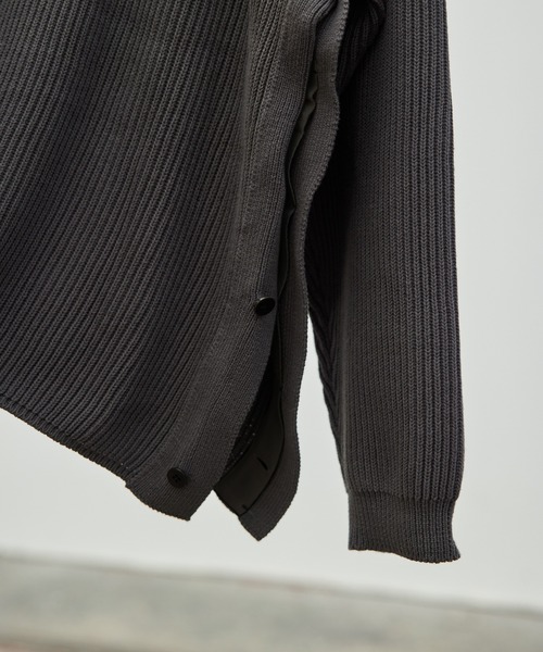 LIDNM(リドム)の「OVERSIZED 7G AZE KNIT(ニット/セーター・メンズ・グレー/ホワイト・MEDIUM/LARGE)」の18枚目の写真