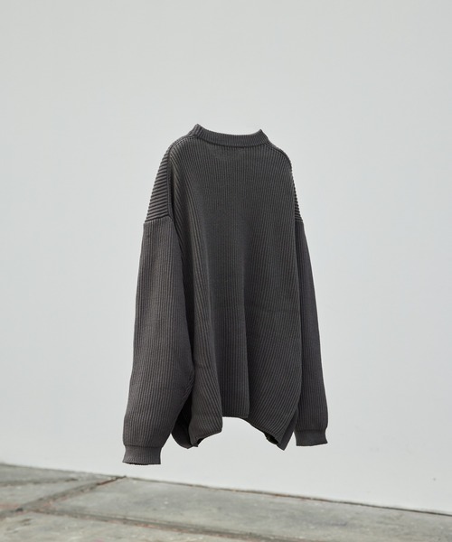 LIDNM（リドム）の「OVERSIZED 7G AZE KNIT（ニット/セーター）」 - WEAR