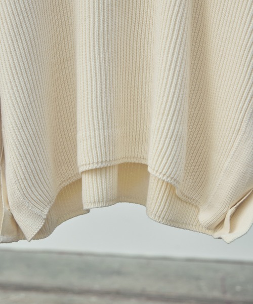 LIDNM(リドム)の「OVERSIZED 7G AZE KNIT(ニット/セーター・メンズ・グレー/ホワイト・MEDIUM/LARGE)」の22枚目の写真