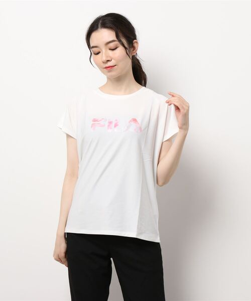 セール Fila フィラ レディース 水陸両用 吸水速乾 フロントロゴｔシャツ Tシャツ カットソー Fila フィラ のファッション通販 Zozotown