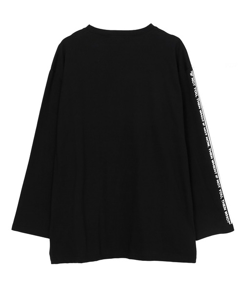 Figments(フィグメンツ)の「スリットデザインロンT(Tシャツ/カットソー・レディース・ホワイト/ブラック・FREE)」の9枚目の写真