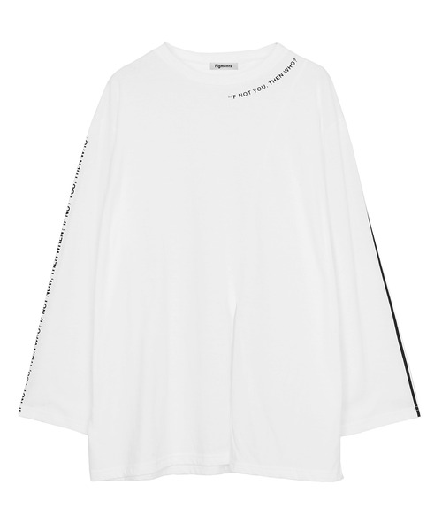 Figments(フィグメンツ)の「スリットデザインロンT(Tシャツ/カットソー・レディース・ホワイト/ブラック・FREE)」の15枚目の写真