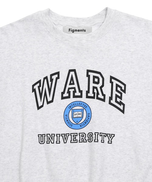 Figments（フィグメンツ）の「カレッジスウェット（スウェット・レディース・グリーン/杢グレー・FREE）」の7枚目の写真