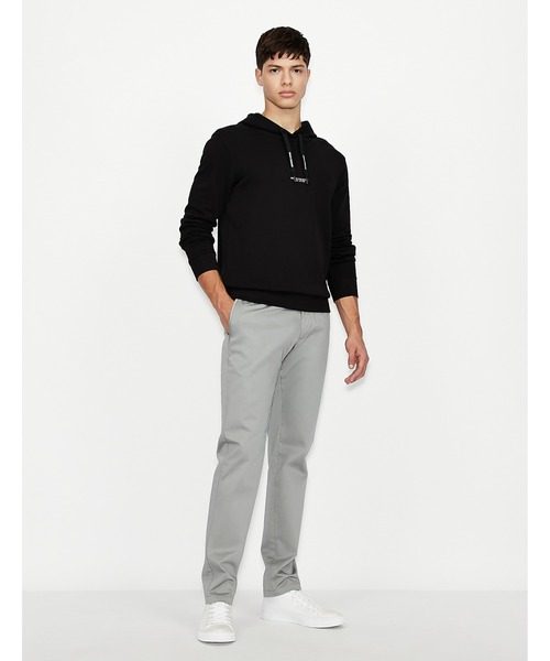 ARMANI EXCHANGE(アルマーニエクスチェンジ)の「【A|X アルマーニ エクスチェンジ】フロント&バックロゴ スウェットパーカー(パーカー・メンズ・ブラック/グレー/ベージュ・SMALL/MEDIUM/LARGE/X-SMALL/X-LARGE/XX-LARGE)」の4枚目の写真