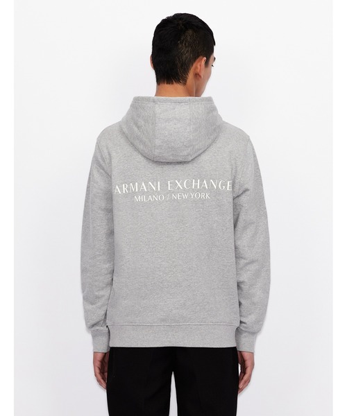ARMANI EXCHANGE(アルマーニエクスチェンジ)の「【A|X アルマーニ エクスチェンジ】フロント&バックロゴ スウェットパーカー(パーカー・メンズ・ブラック/グレー/ベージュ・SMALL/MEDIUM/LARGE/X-SMALL/X-LARGE/XX-LARGE)」の9枚目の写真