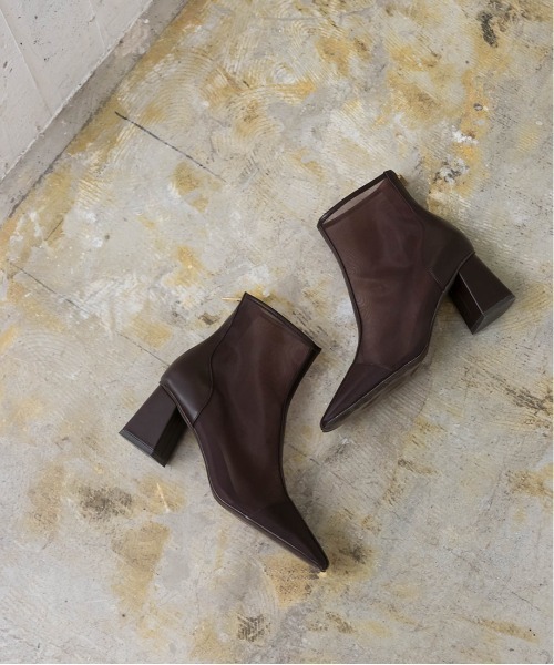RANDA（ランダ）の「ソフト シースルーショートブーツ（ブーツ・レディース・ベージュ/ブラウン/ブラック・LL/L/M/S）」の11枚目の写真