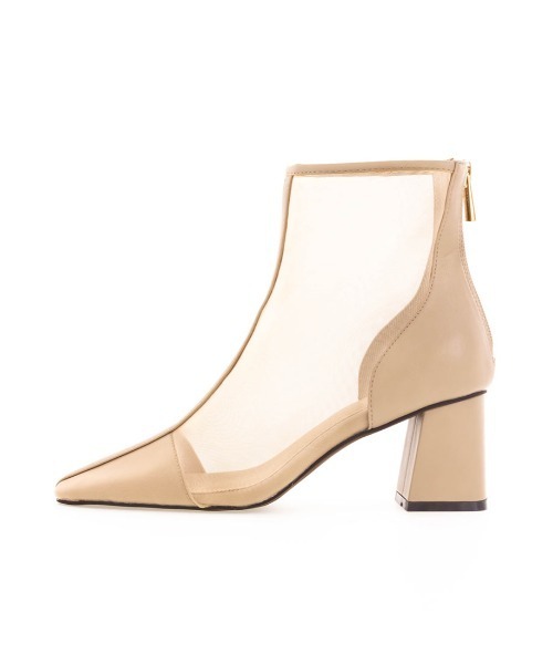 RANDA（ランダ）の「ソフト シースルーショートブーツ（ブーツ・レディース・ベージュ/ブラウン/ブラック・LL/L/M/S）」の9枚目の写真