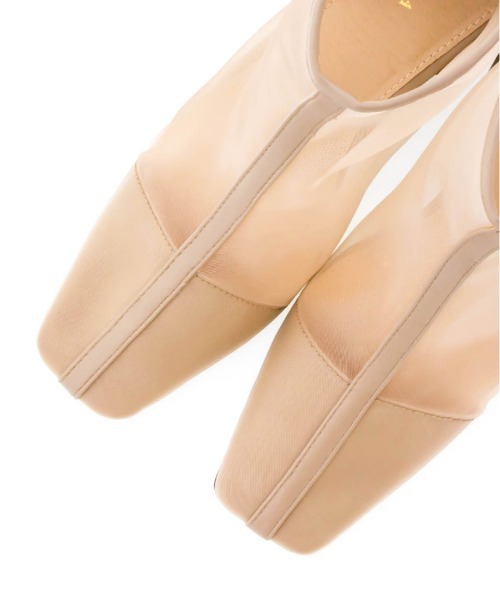 RANDA（ランダ）の「ソフト シースルーショートブーツ（ブーツ・レディース・ベージュ/ブラウン/ブラック・LL/L/M/S）」の16枚目の写真