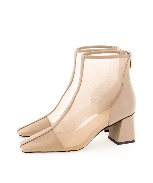 RANDA（ランダ）の「ソフト シースルーショートブーツ（ブーツ・レディース・ベージュ/ブラウン/ブラック・LL/L/M/S）」の12枚目の写真