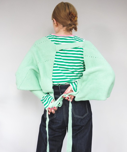 SANSeLF(サンセルフ)の「【SANSeLF】color border tops sanw21a053(Tシャツ/カットソー・レディース・ネイビー/ピンク/グリーン・FREE)」の4枚目の写真