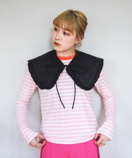 SANSeLF(サンセルフ)の「【SANSeLF】color border tops sanw21a053(Tシャツ/カットソー・レディース・ネイビー/ピンク/グリーン・FREE)」の21枚目の写真