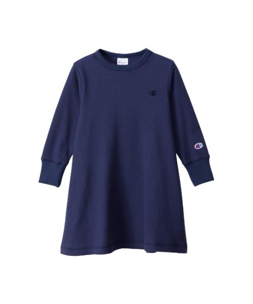 Champion（チャンピオン）の「【Champion/チャンピオン】キッズ ベーシック ワンピース（ワンピース・キッズ・ネイビー/チャコール/ベージュ/ブラック・160/120/150/110/130/140/100）」の4枚目の写真