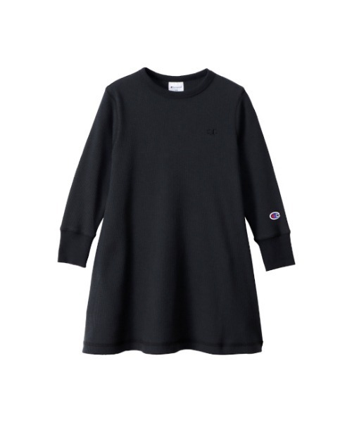 Champion（チャンピオン）の「【Champion/チャンピオン】キッズ ベーシック ワンピース（ワンピース・キッズ・ネイビー/チャコール/ベージュ/ブラック・160/120/150/110/130/140/100）」の2枚目の写真