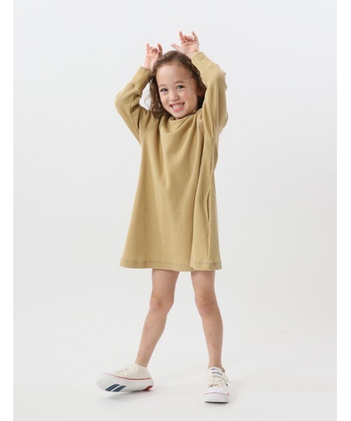 Champion（チャンピオン）の「【Champion/チャンピオン】キッズ ベーシック ワンピース（ワンピース・キッズ・ネイビー/チャコール/ベージュ/ブラック・160/120/150/110/130/140/100）」の14枚目の写真