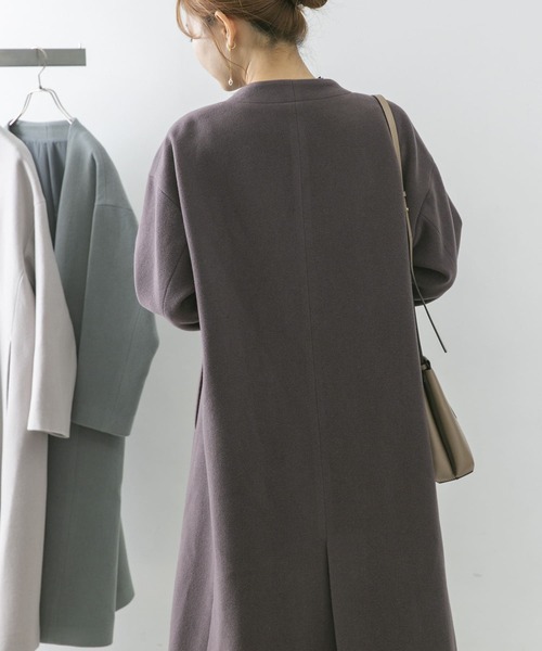 URBAN RESEARCH ROSSO（アーバンリサーチロッソ）の「ビーバーVネックコート（その他アウター・レディース・チャコールグレー/ミント/グレー系その他・38/36）」の17枚目の写真