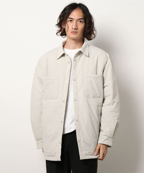 LOWRYS FARM（ローリーズファーム）の「エアサーマルシャツジャケット　953643（ブルゾン・メンズ・ブラック/アイボリー・MEDIUM/LARGE）」の11枚目の写真