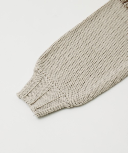 Fashion Letter（ファッションレター）の「配色フリンジハイネックニット（ニット/セーター・レディース・ブラック/グレイッシュベージュ/モカ/アイボリー・M）」の8枚目の写真