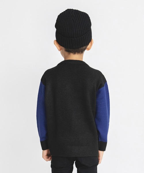 BRANSHES（ブランシェス）の「【洗濯機で洗える】チェックウォッシャブルニット（ニット/セーター・キッズ・ベージュ/ブルー・140/110/130/150/100/120/90）」の17枚目の写真