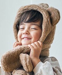 apres les cours | tiny bear ボアベビー帽子(その他ベビー用品)