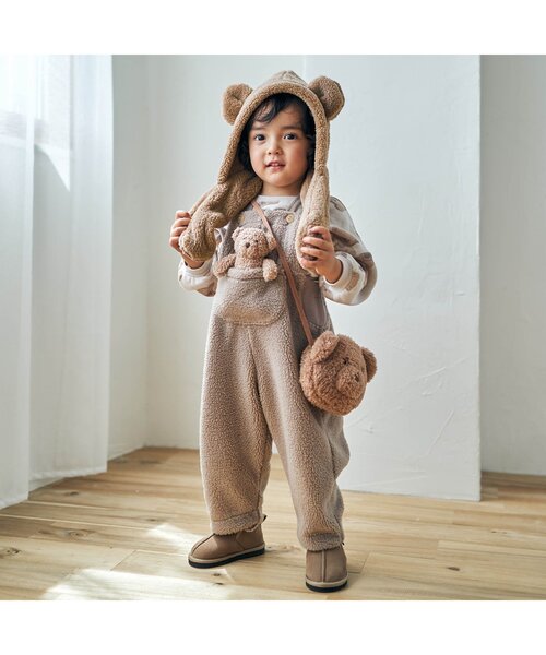 apres les cours（アプレレクール）の「tiny bear ボアベビー帽子（その他ベビー用品・キッズ・アイボリー/ベージュ・50）」の15枚目の写真
