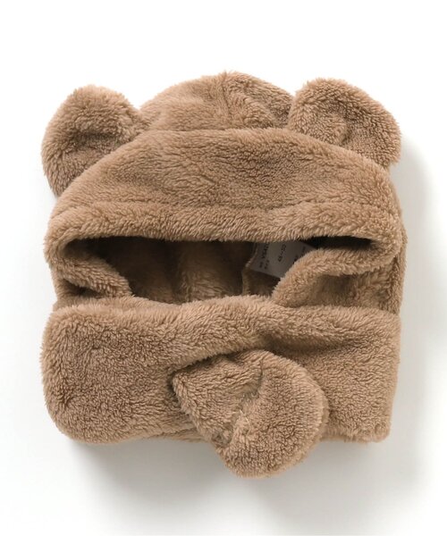 apres les cours（アプレレクール）の「tiny bear ボアベビー帽子（その他ベビー用品・キッズ・アイボリー/ベージュ・50）」の7枚目の写真