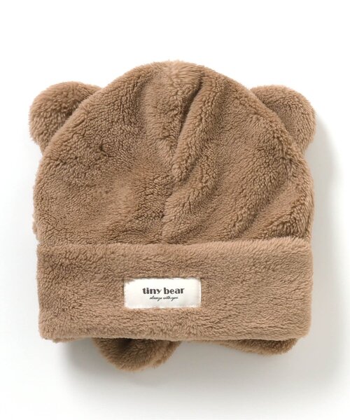 apres les cours（アプレレクール）の「tiny bear ボアベビー帽子（その他ベビー用品・キッズ・アイボリー/ベージュ・50）」の17枚目の写真