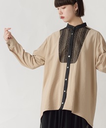 La SRIC | La SRIC / レースヨークバンドカラーBL(シャツ/ブラウス)