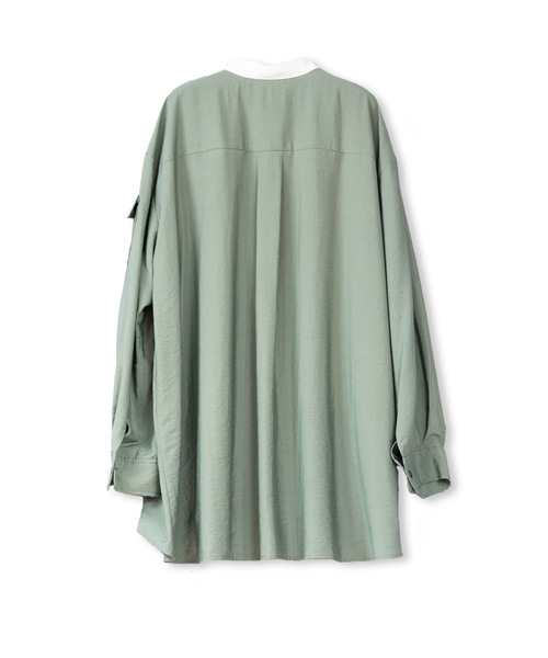 La SRIC（ラスリック）の「La SRIC / レースヨークバンドカラーBL（シャツ/ブラウス・レディース・ベージュ/カーキ・38）」の11枚目の写真