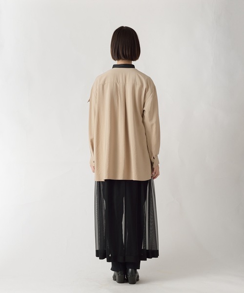 La SRIC（ラスリック）の「La SRIC / レースヨークバンドカラーBL（シャツ/ブラウス・レディース・ベージュ/カーキ・38）」の18枚目の写真