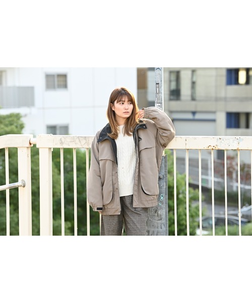 Mac-House（マックハウス）の「Penfield ペンフィールドオーバーサイズ スタンドジャケット（その他アウター・レディース・ブラック/ブラウン/カーキ・フリー）」の10枚目の写真