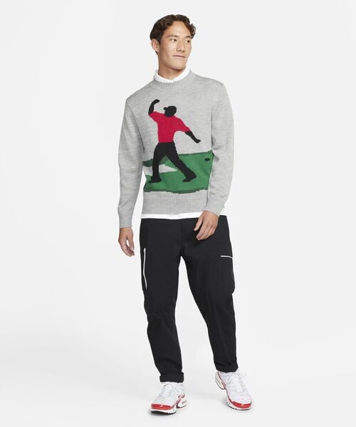☆NIKE☆TIGER WOODS KNIT ゴルフセーター☆追跡可 (Nike/ニット
