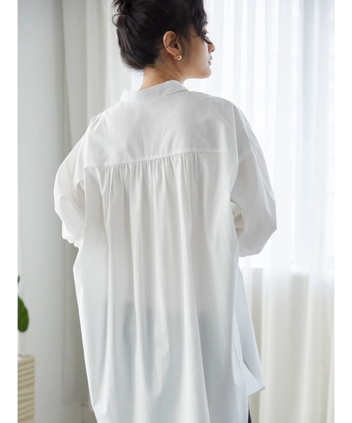 セール】オーバーサイズシャツチュニック（Tシャツ/カットソー