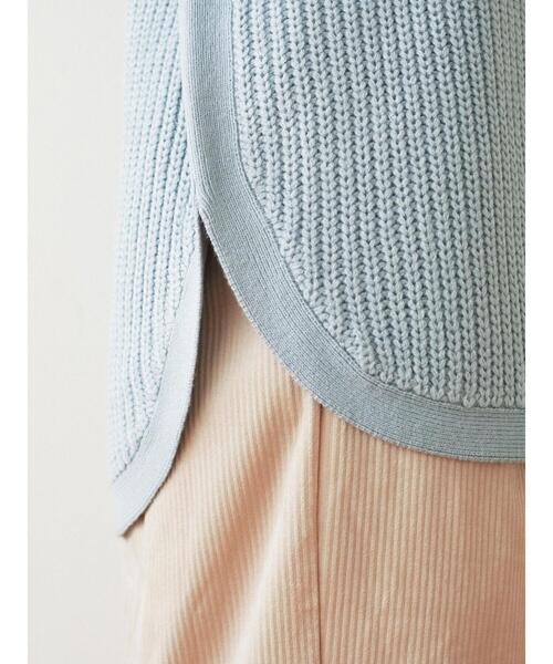 Sugar spoon（シュガースプーン）の「・SUGAR SPOON ハイネックラウンドヘムニット＊（ニット/セーター・レディース・ブラック/サックスブルー/アイボリー/モカ・FREE）」の9枚目の写真