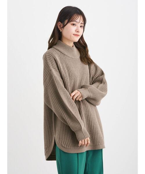 Sugar spoon（シュガースプーン）の「・SUGAR SPOON ハイネックラウンドヘムニット＊（ニット/セーター・レディース・ブラック/サックスブルー/アイボリー/モカ・FREE）」の10枚目の写真