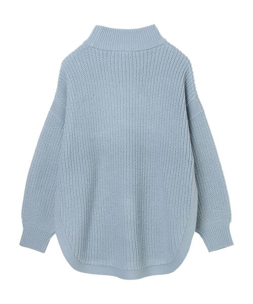 Sugar spoon（シュガースプーン）の「・SUGAR SPOON ハイネックラウンドヘムニット＊（ニット/セーター・レディース・ブラック/サックスブルー/アイボリー/モカ・FREE）」の13枚目の写真