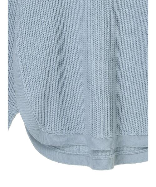 Sugar spoon（シュガースプーン）の「・SUGAR SPOON ハイネックラウンドヘムニット＊（ニット/セーター・レディース・ブラック/サックスブルー/アイボリー/モカ・FREE）」の16枚目の写真