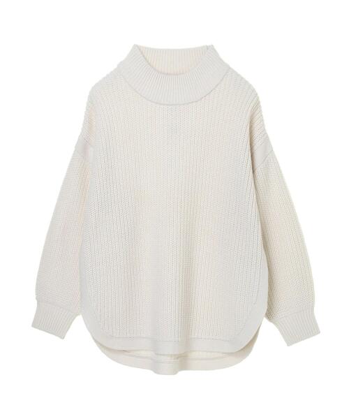 Sugar spoon（シュガースプーン）の「・SUGAR SPOON ハイネックラウンドヘムニット＊（ニット/セーター・レディース・ブラック/サックスブルー/アイボリー/モカ・FREE）」の20枚目の写真