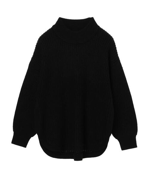 Sugar spoon（シュガースプーン）の「・SUGAR SPOON ハイネックラウンドヘムニット＊（ニット/セーター・レディース・ブラック/サックスブルー/アイボリー/モカ・FREE）」の21枚目の写真