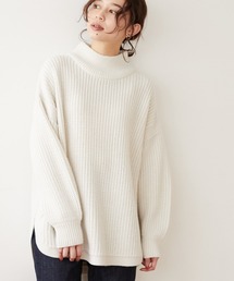 Sugar spoon | ・SUGAR SPOON ハイネックラウンドヘムニット＊(ニット/セーター)