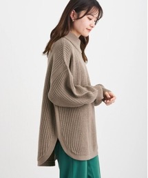 Sugar spoon | ・SUGAR SPOON ハイネックラウンドヘムニット*(ニット/セーター)