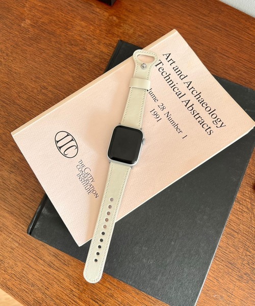 Me%（ミィパーセント）の「AppleWatchワイドフェイクレザーバンド【全サイズ対応】（アナログ腕時計・レディース・ベージュ/ホワイト系その他/ダークブラウン/ブラック・LARGE/MEDIUM）」の20枚目の写真