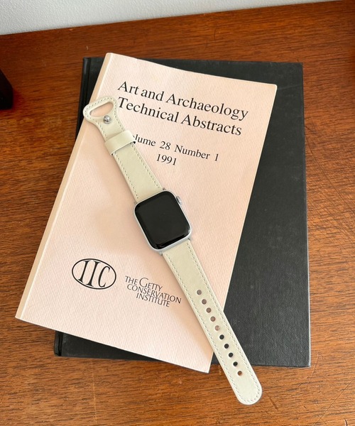 Me%（ミィパーセント）の「AppleWatchワイドフェイクレザーバンド【全サイズ対応】（アナログ腕時計・レディース・ベージュ/ホワイト系その他/ダークブラウン/ブラック・LARGE/MEDIUM）」の19枚目の写真