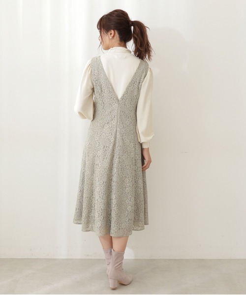 PROPORTION BODY DRESSING（プロポーションボディドレッシング）の「レースジャンスカ / 1212140100（ワンピース・レディース・ライトグリーン/パープル系その他・SMALL/MEDIUM）」の3枚目の写真