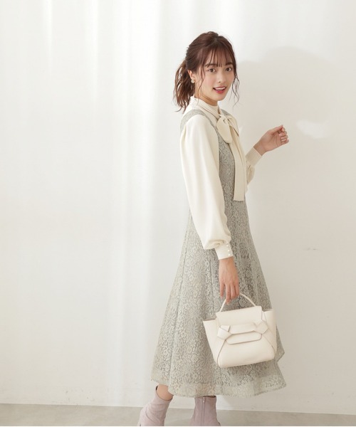 PROPORTION BODY DRESSING（プロポーションボディドレッシング）の「レースジャンスカ / 1212140100（ワンピース・レディース・ライトグリーン/パープル系その他・SMALL/MEDIUM）」の5枚目の写真