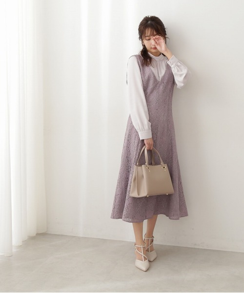 PROPORTION BODY DRESSING（プロポーションボディドレッシング）の「レースジャンスカ / 1212140100（ワンピース・レディース・ライトグリーン/パープル系その他・SMALL/MEDIUM）」の8枚目の写真